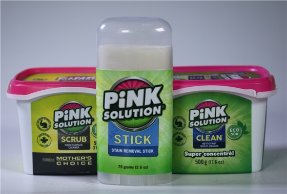 Pink solution